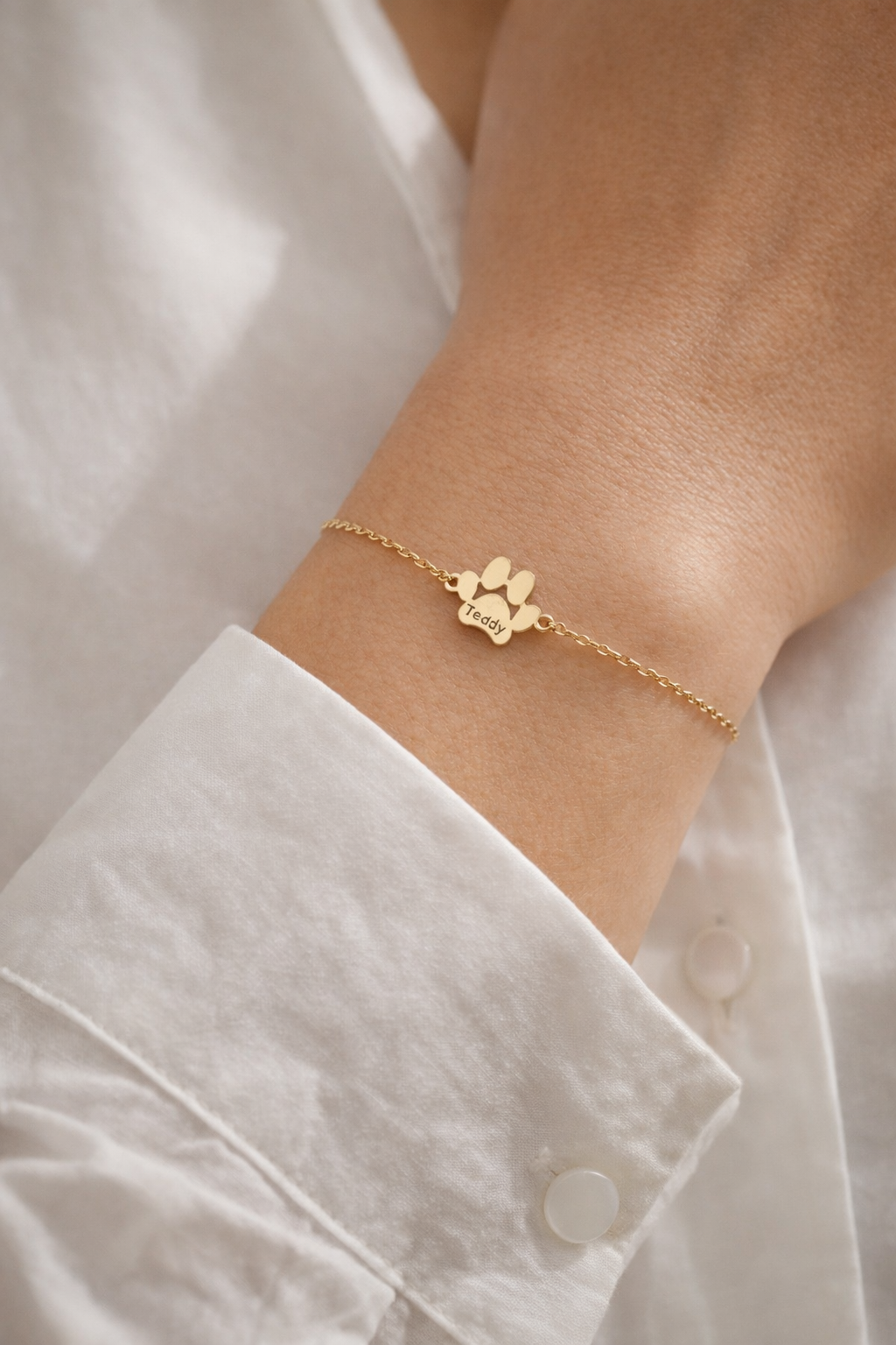 Custom Paw Name Bracelet