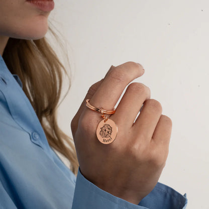 Custom Pet Face Keychain