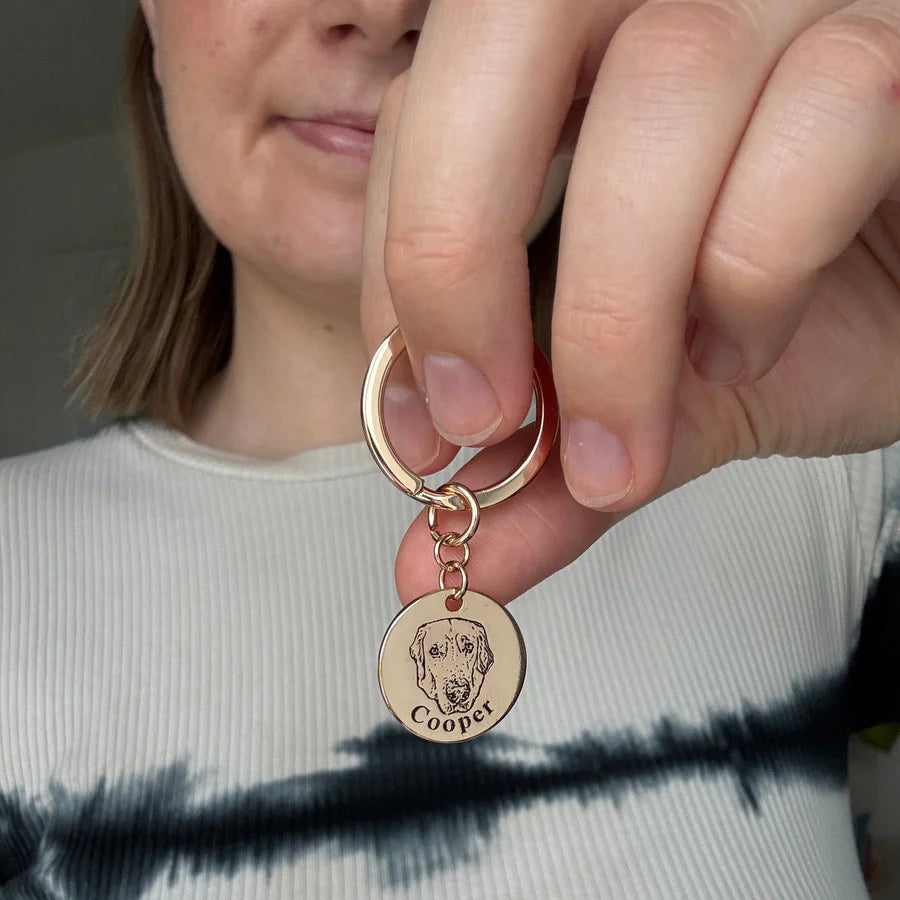 Custom Pet Face Keychain