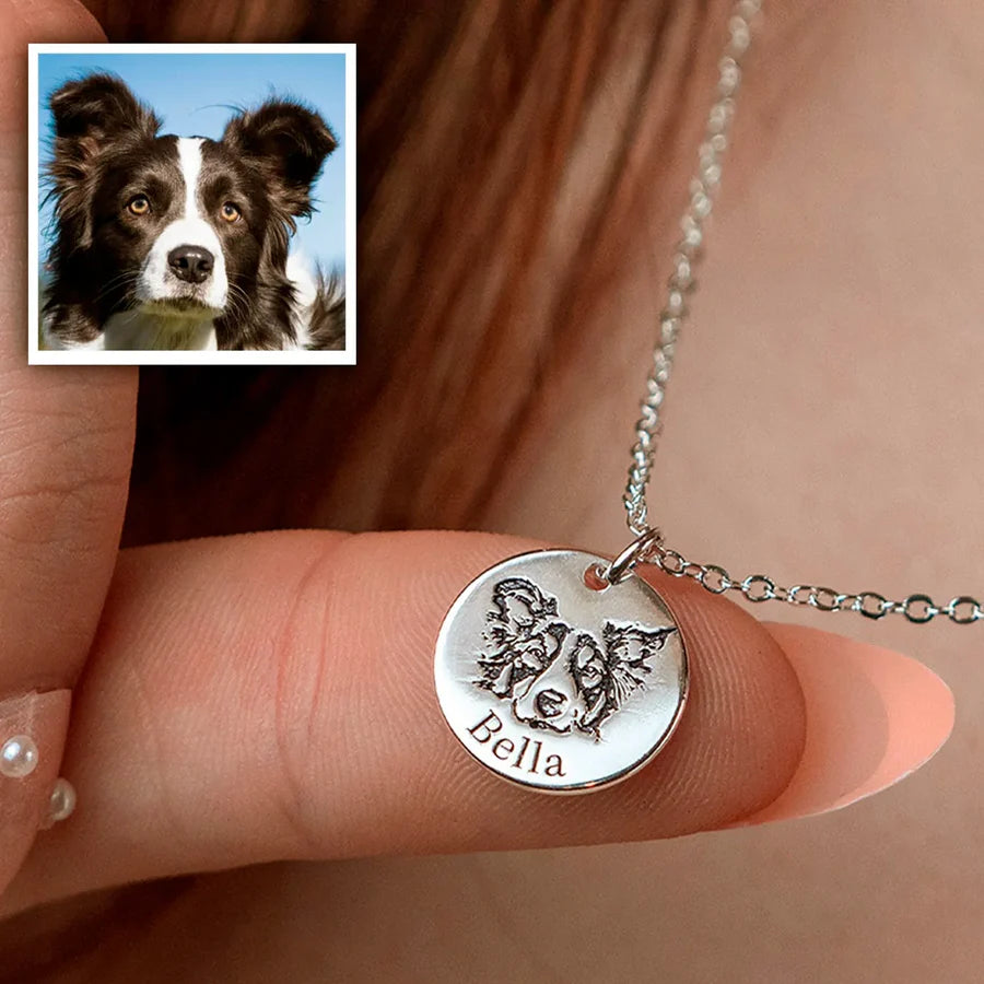 Custom Pet Face Necklace
